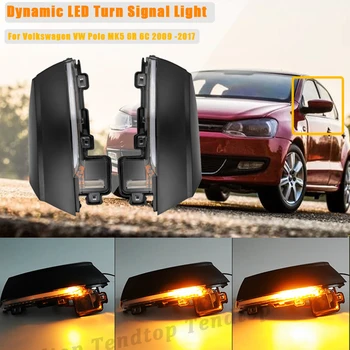 

For Volkswagen VW Polo MK5 6R 6C 2009 -2017 Dynamic LED Turn Signal LED Side Rearview Mirror Indicator Blinker Repeater Light