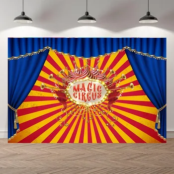 

SeekPro circus curtains children kids birthday Banner Photo Background Printed Studio Professional Indoor Photographic Backdrops