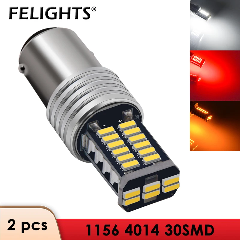 

2x 1157 BAY15D P21/5W Super Bright Car LED Light White BA15S 1156 P21W LED Turn Signal Backup Light Brake Lamp Bulbs For 12V Red