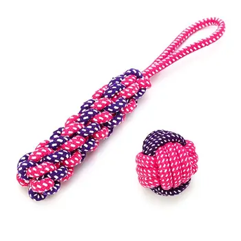 

6Pcs Interaction Dog Chew Rope Toys Tug of War Washable Durable Cotton for Puppy