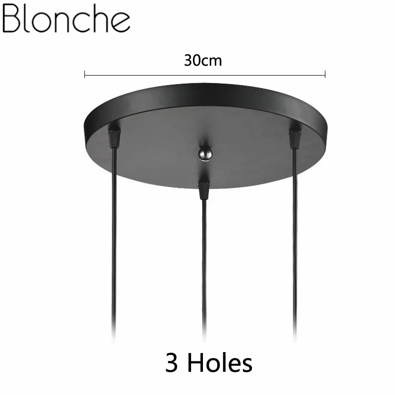 Black 30cm Современный художественный подвесной светильник пластиковый подвесной светильник PP абажур для дома спальни гостиной Декор для ресторана освещение крепление для светодиодов - Цвет корпуса: Black 30cm