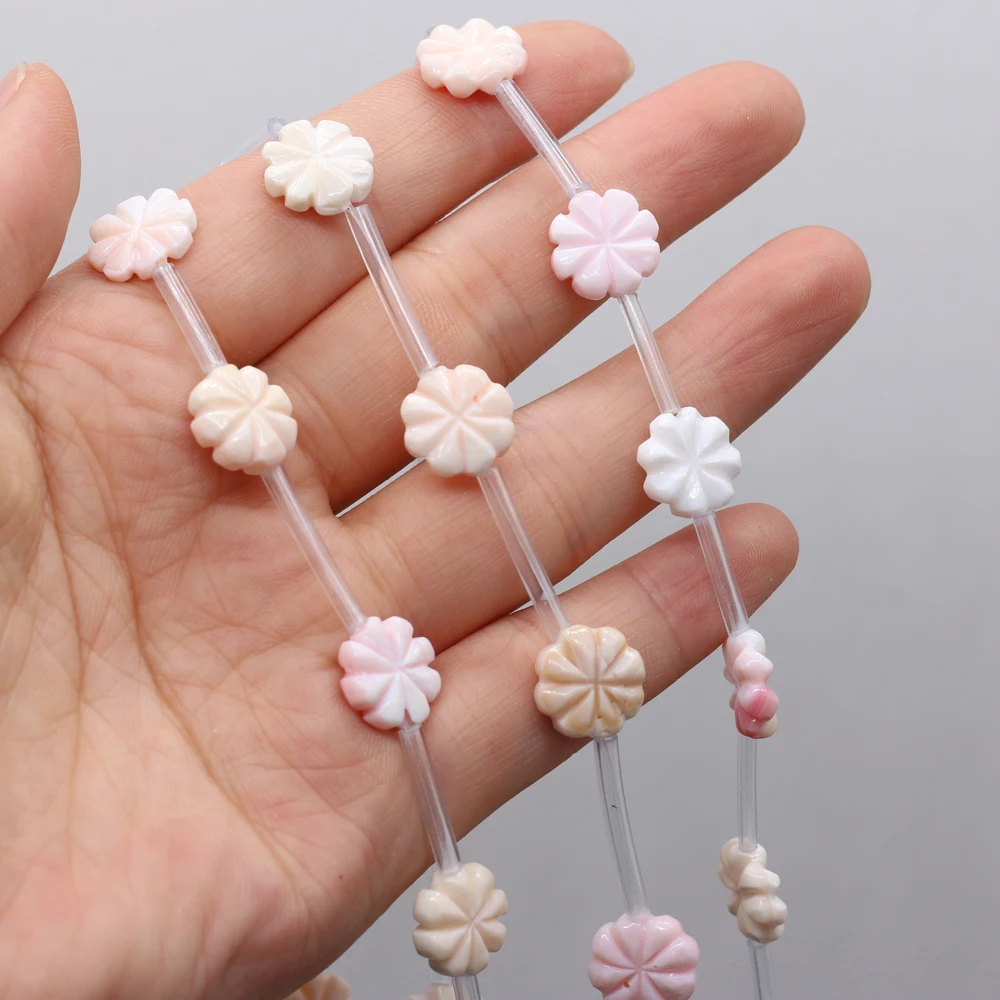 New Product Natural Shell Sea Water Petal-shaped Beads DIY Fine Beauty Style Jewelry Bracelet 15pcs | Украшения и аксессуары