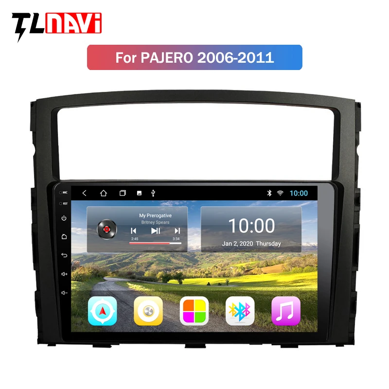 2G ОЗУ 9 дюймов Android 10 автомобильный dvd gps-навигатор для Mitsubishi Pajero 2006-2011