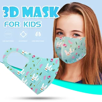 

4pcs 3D Cartoon Masks For Kids Facial Mask Protective Mouth Face Mask Mouth Cover Outdoor Face Shield Breathable mascarillas