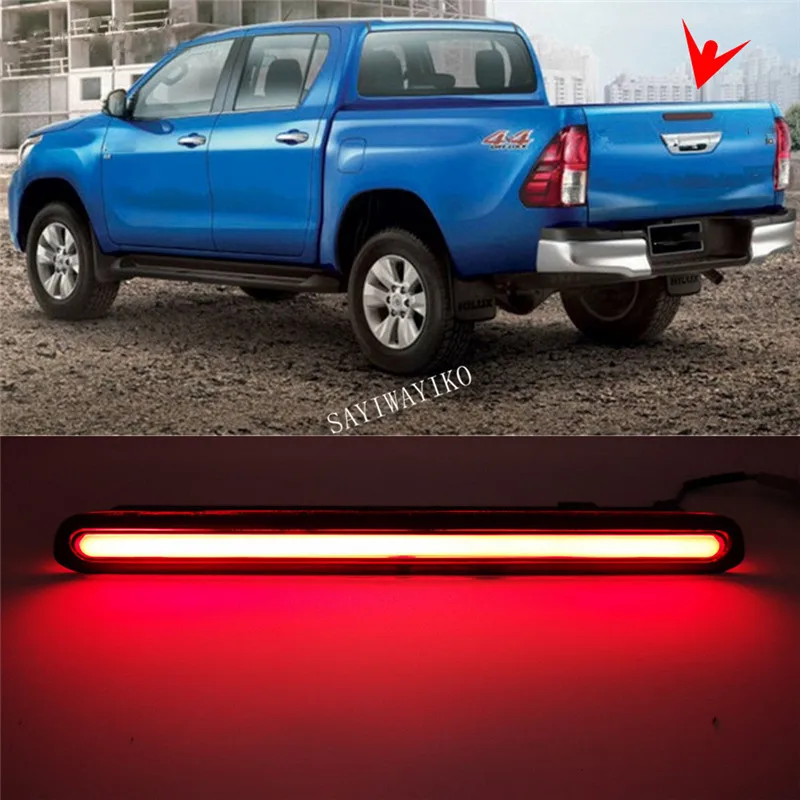 1 комплект светодиодный COB Отражатель задний фонарь DRL для Toyota Hilux Revo тормозной светильник обратный светильник лампа багажника хвост светильник