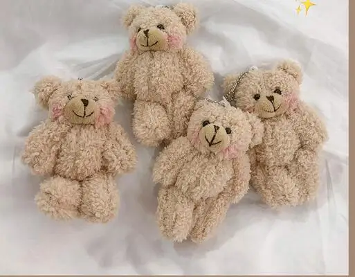귀여운 인형 인형 홍당무 공동 곰 인형 가방 펜던트 액세서리 키 체인