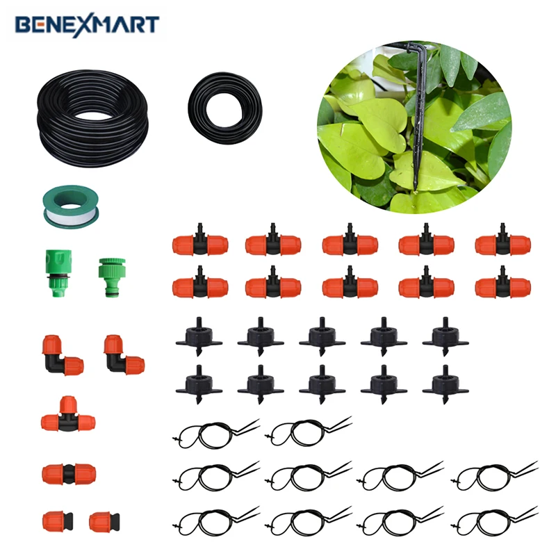 

A Set Of Garden Adjustable Nozzles Drip irrigation system Curved drip irrigation Water Saving Micro Drip Practical Dripper