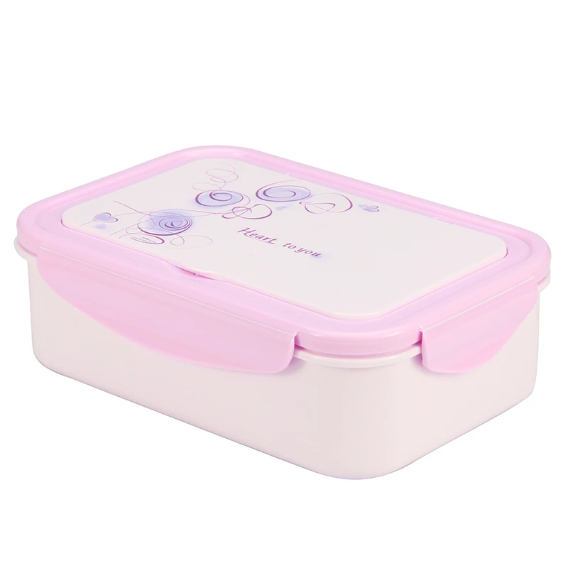 2 или 1 Bento Box для детей герметичный Ланч-бокс Microwavable контейнеры для еды большой ящик для хранения с отсеками - Цвет: 1 pcs KT158