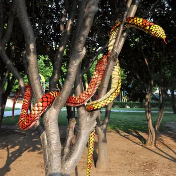 

110'' Snake Toy Pillow Long Giant Big Likelife Stuffed Plush Soft Beauty Snake Toys For Children