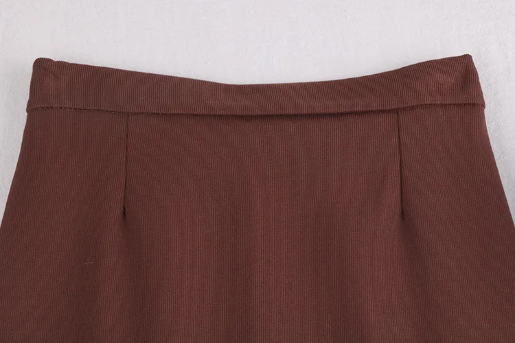 blue black grey coffee elastic flexible high waist midi a line winter skirt for women vintage ladies skirts womens saia saias