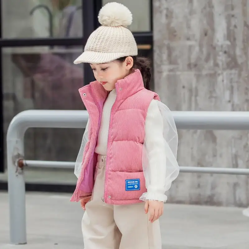Children Vest Corduroy Kids Vest For 2-10 Years
