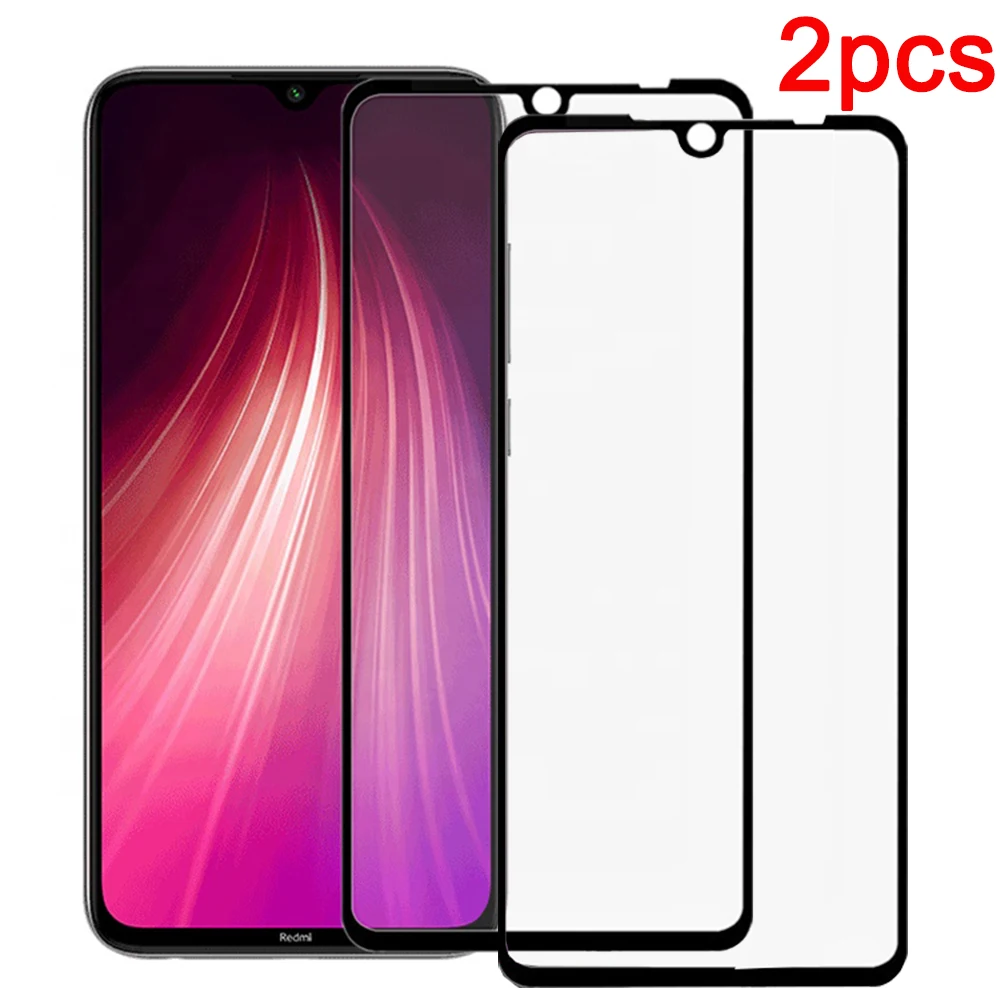 

2pcs Tempered Glass For Xiaomi Redmi Note 8 Glass NOTE8 Screen Protector on For Xiaomi Redmi 7 Note 7 8 pro 2019 Protective Film