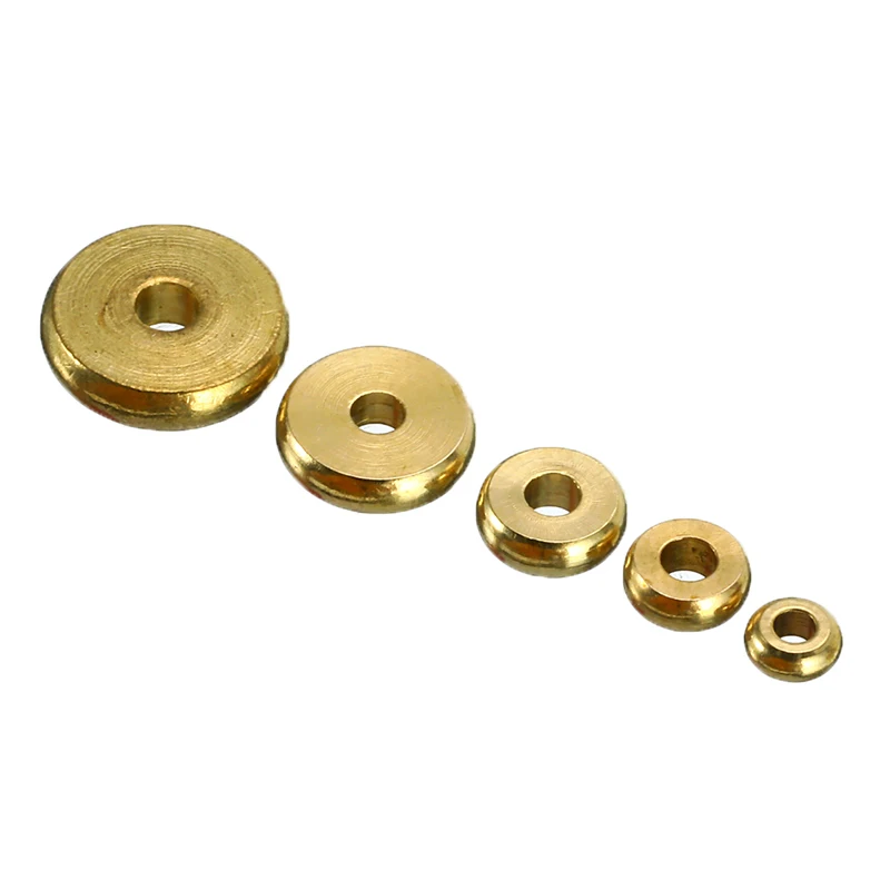 

50pcs 4/5/6/8/10mm Metal Brass Round Flat Loose Spacer Beads Bracelets DIY Jewelry Making Findings Spacer Beads