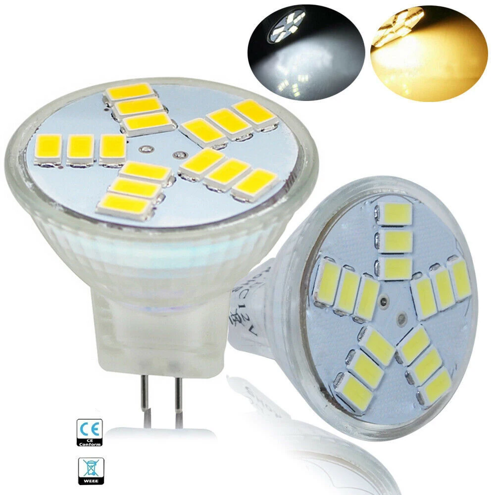 

MR11 GU4 LED Spotlight Bulbs 3W 5W 7W AC DC 12V 5730 SMD 9LEDs 12LEDs 15LEDs Warm/Cold/Neutral White Lamp Replace Halogen Light