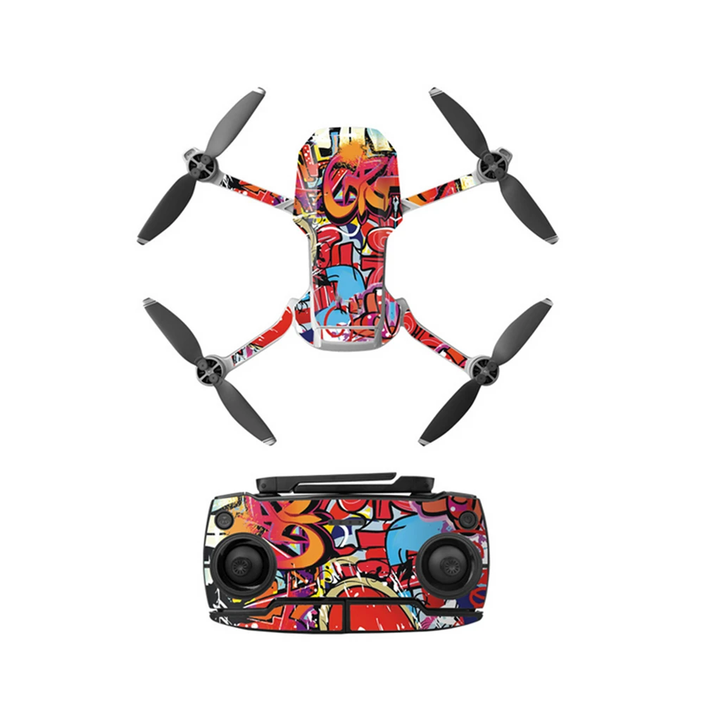 Защитная пленка ПВХ наклейка s Для DJI Mavic Mini Drone пульт дистанционного управления водонепроницаемый царапинам Наклейки полное покрытие кожи стикер - Цвет: Армейский зеленый