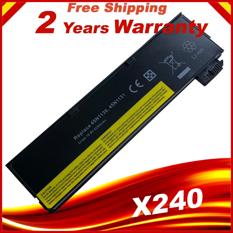 Новый аккумулятор HSW 5200 мАч для ноутбука Lenovo X240 X250 X260 T440 T450 T440S T450S T460 T460P T560 0C52861 0C52862