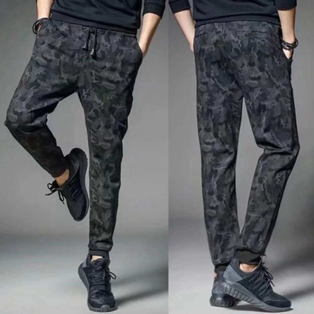 Men's High Quality Men Pants Fitness Casual Elastic Pants Bodybuilding Clothing casual Deep Camouflage Sweatpants joggers pants