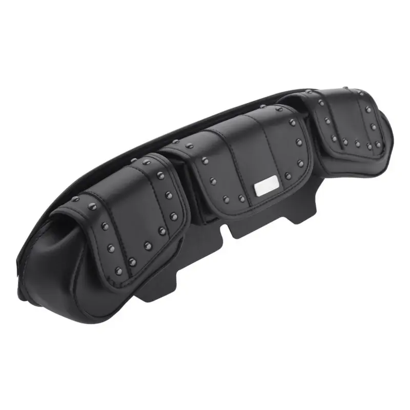 Мотоцикл ветровое стекло сумки Тройная сумка 3 кармана для Harley Touring FLHT FLHX FLHTK 96-13