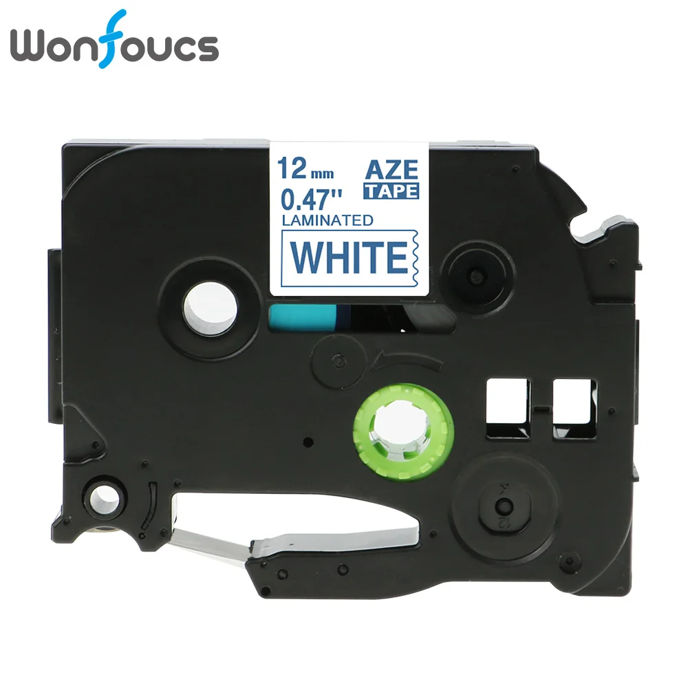 Blue on White Wonfoucs совместимый TZe231 Brother tze ленты tz231 tze-231 tz131 для P-сенсорный принтер PT-D210 12 мм ленты с лейблом этикетки кассеты - Цвет: Blue on White