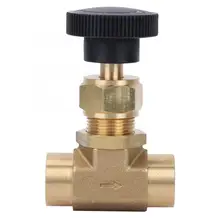 Промышленный высокого давления латунный инструмент игольчатый контрольный клапан 1/" с внутренней резьбой NPT 3000PSI американский стиль