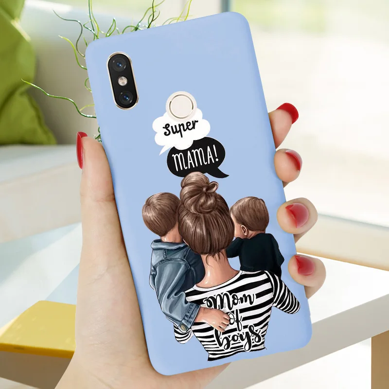 MOM06 Чехол для маленькой девочки Redmi 6A, чехол для Xiaomi Redmi 7A, 8A, 6A, 7 A, Redmi Note, 7, 6, 8 Pro, чехол, карамельный цвет, Силиконовый ТПУ бампер Super Mama - Цвет: MOM06