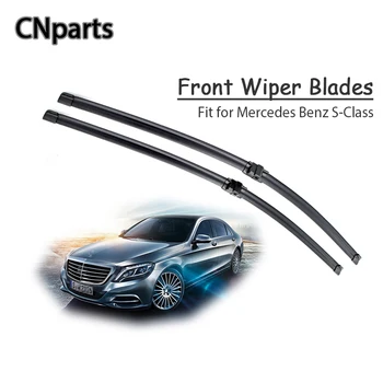 

Auto Parts Car Windshield Soft Rubber Front Wiper Blades Arm Kit For Mercedes Benz W221 W220 S - Class Vehicle Rain Brushes