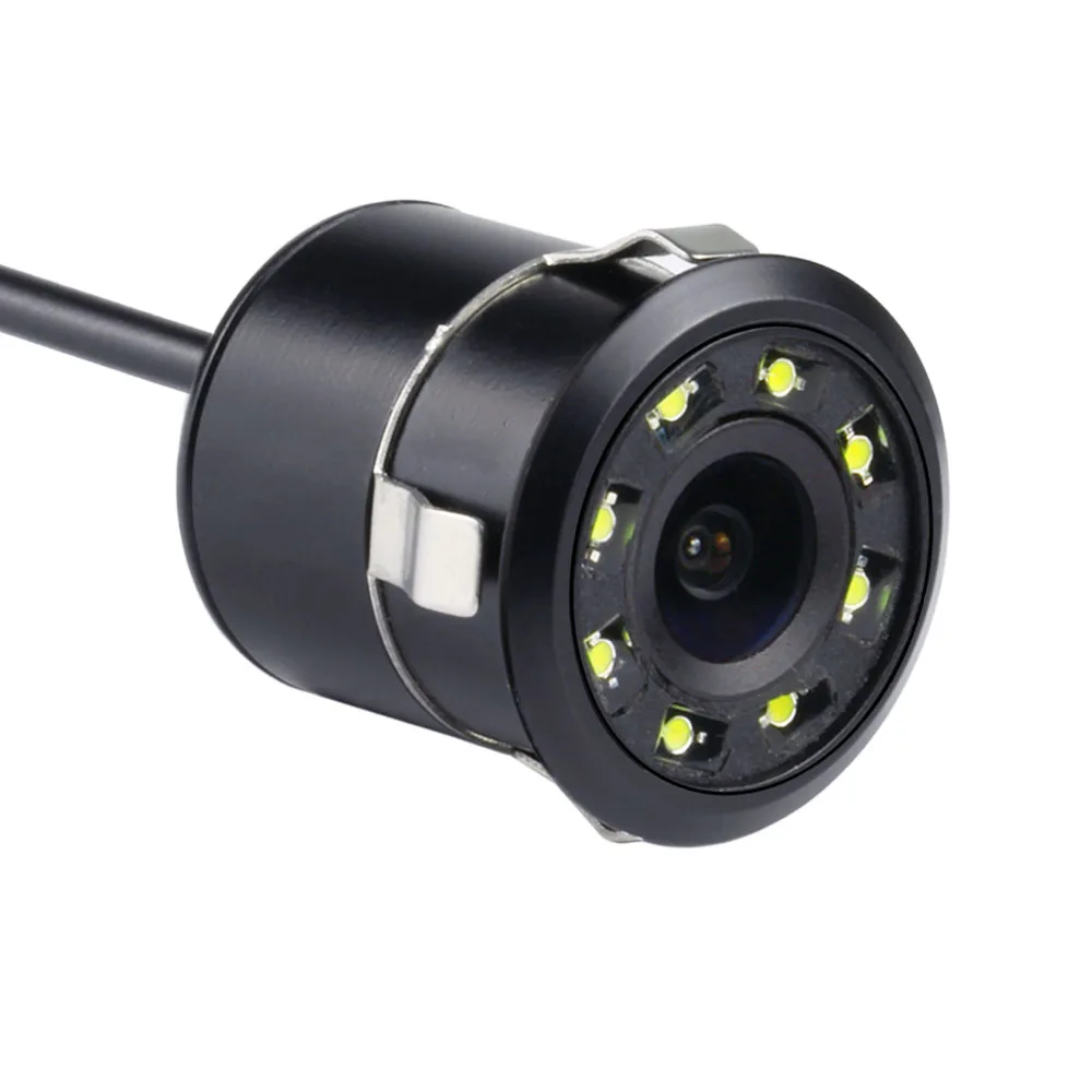 Универсальная Авто RCA AV CCD HD цветная автомобильная парковочная камера заднего вида 8 светодиодный ночного видения Водонепроницаемая камера заднего вида