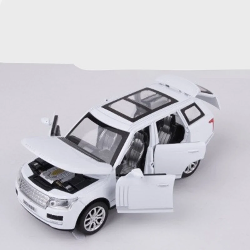 

1:32 Alloy Model CAR Off-road Vehicle Model Suv black Simulation Car Model 4 Door Sound And Light Pull Back Car Model Toys