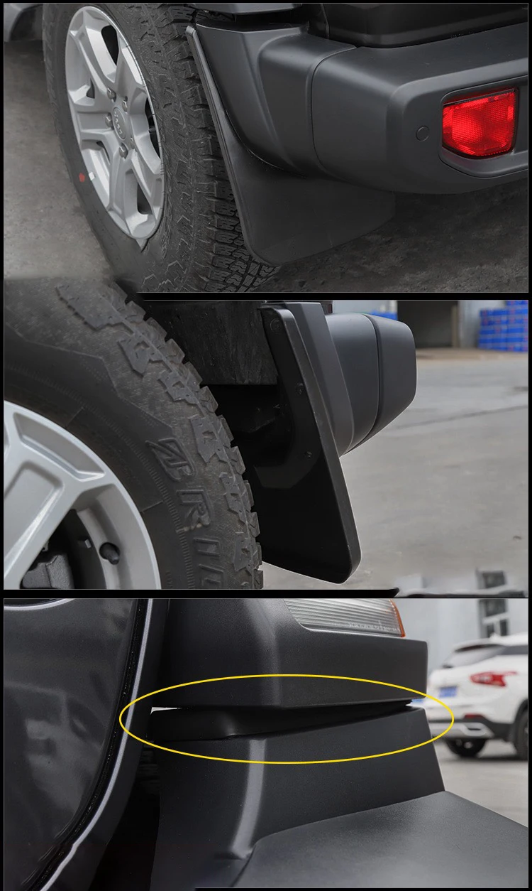 Брызговики подходят для Jeep Wrangler- передние и задние брызговики Брызговики Автомобильные Брызговики аксессуары 4 шт./компл