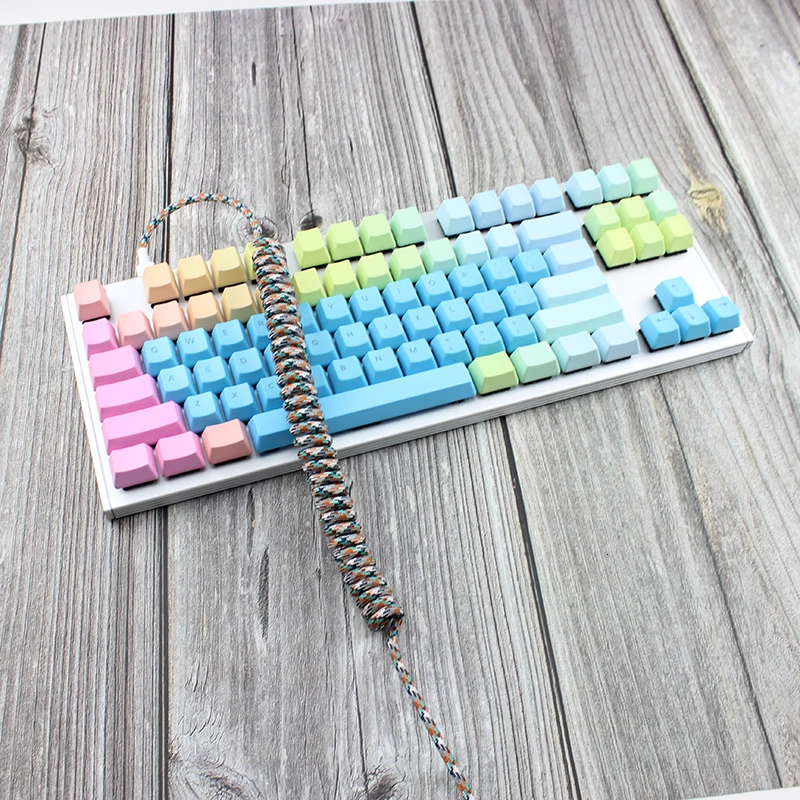 IDOBAO Nylon Usb C Port Coiled Cable Wire Mechanical Keyboard USB Cable Type C USB Port 2
