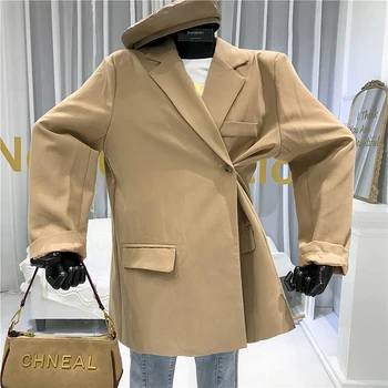 

Fashion Designer Blazers Women 2020 New Tailored Coat Turn-down Collar Single Button Stylish Coats Twotwinstyle