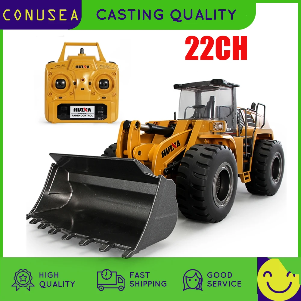 1:14 Scala Huina 583 Rc Truck 22Ch 2.4G Radio Controlled Car Crawler Electric Control Machine Toy Tractor Toys For Boys Kid