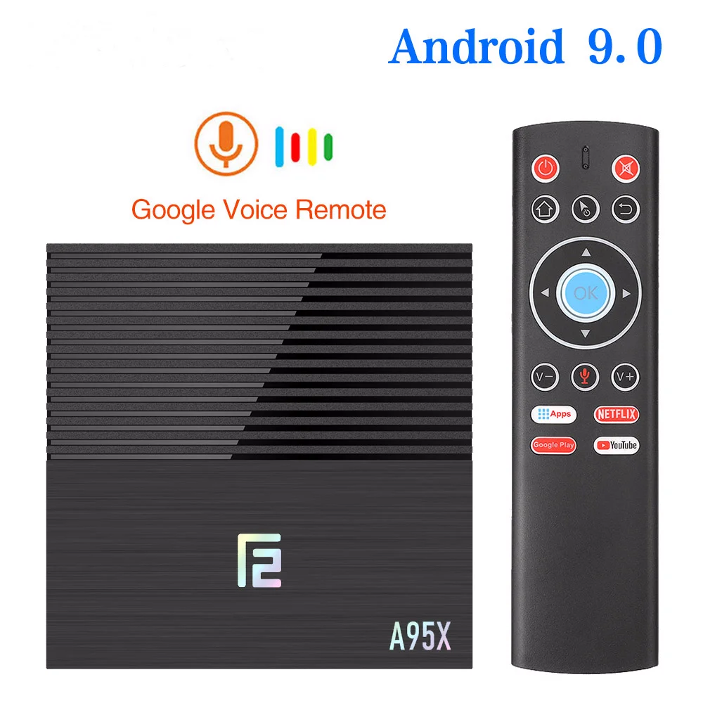 ТВ приставка Skywoods Android 9 0 A95X F2 4 Гб 64 ГБ 32 Поддержка Amlogic 2 4G 5G Dual Wifi 1080p 4K 60fps Google Player