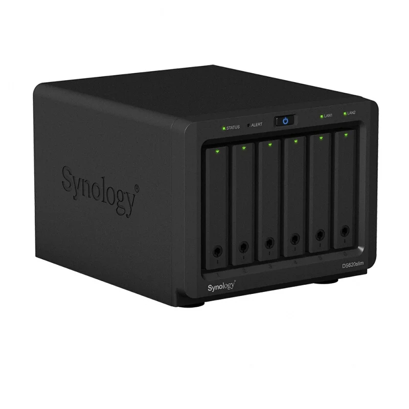 Synology 6 Bay 2 5 дюйма NAS DS620slim (бездисковая) Память Гб DDR3L расширяемая до ГБ|Сетевые