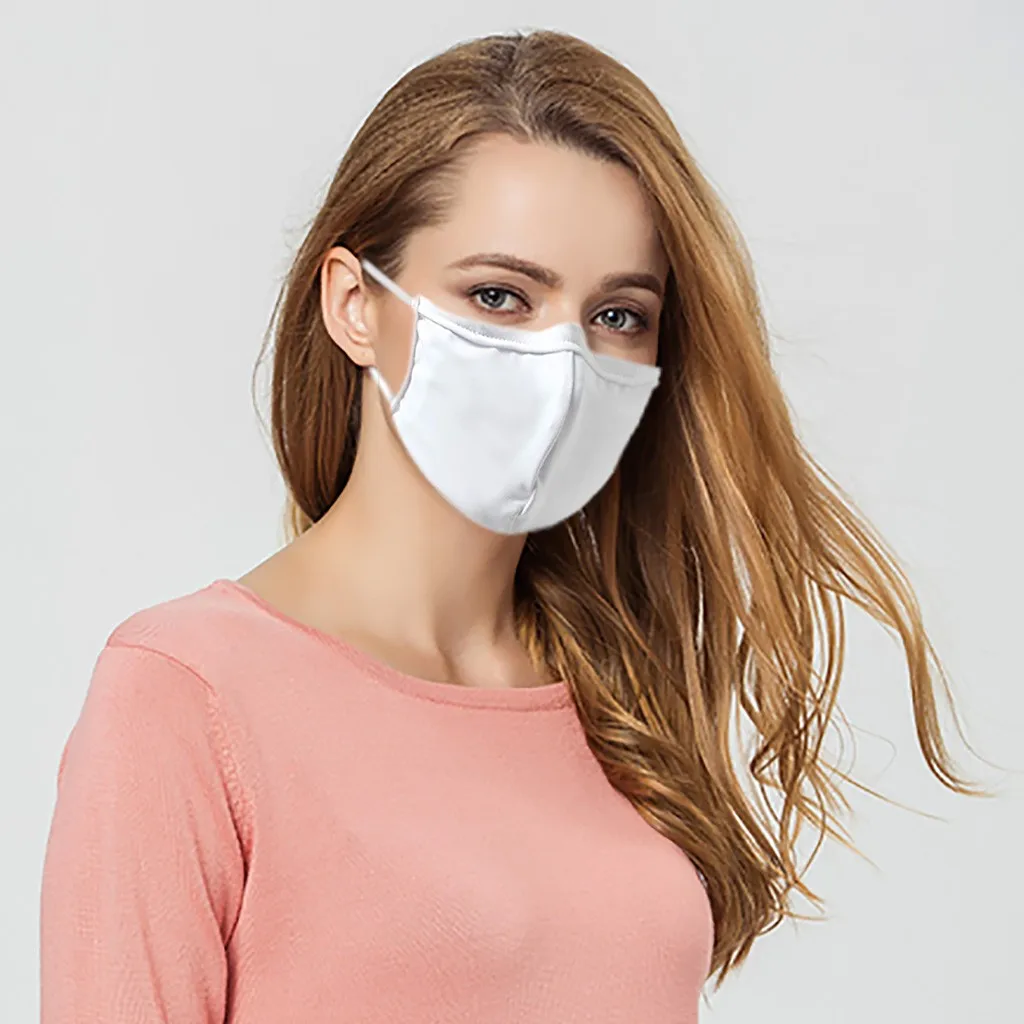 3/6PCS Mouth Mask Male & Female Pure white Dustproof protection Masks Unisex Outdoor Reusable Washable Face Drop Ship 2020 | Аксессуары
