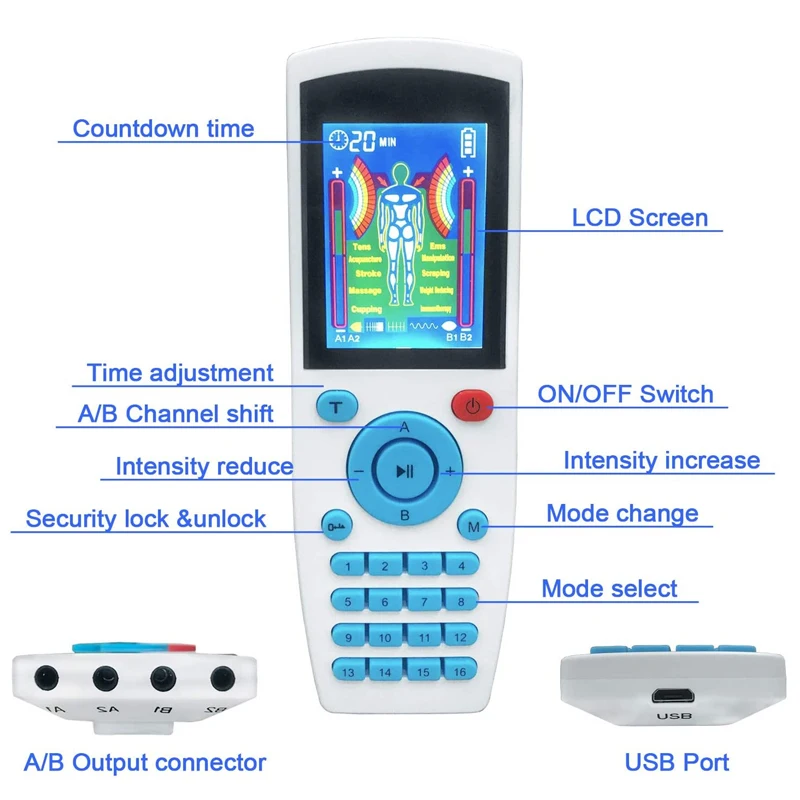 2023 electronic handheld new point game fidget toys logic flip slide 4 game modes changeable puzzle magic cube music toy Rechargeable Led Display EMS Electronic 16 Modes 4 Output Health Care Body Massager Meridians Physiotherapy Therapy Massager