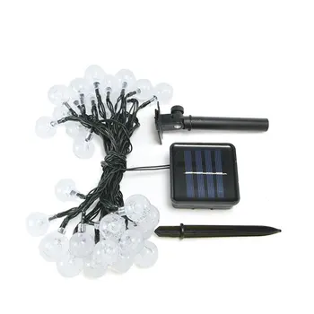 

Led Lantern 20 Light 30 Light Bubble Ball Solar Light String Garden Garden Party Decoration Christmas String Light