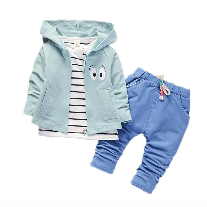 

Infant Sports Spring Autumn Baby Girl Clothes Fashion Children Boy Jacket T Shirt Pants 3Pcs/set Toddler Costume Kids Sportswear