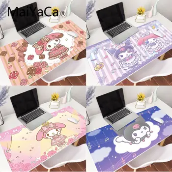 

MaiYaCa Japan Anime Kuromi gamer play mats Mousepad Gaming Mouse Pad Large Locking Edge Keyboard 90x40cm Deak Mat for Cs Go LOL