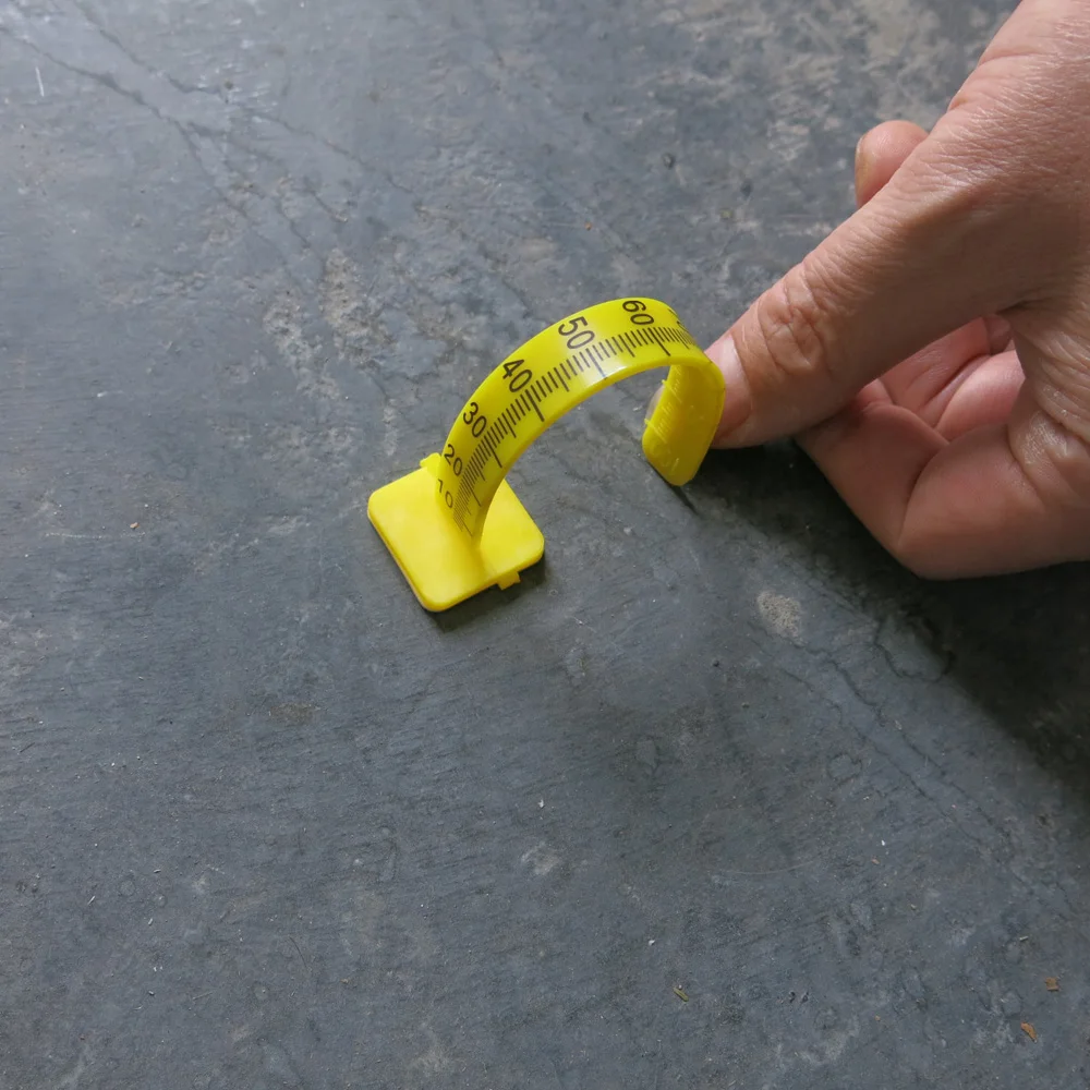 Yellow Floor Level Pegs 100mm floor leveling pins For Cement Measure Poured Self Leveling Pins 50 Pack
