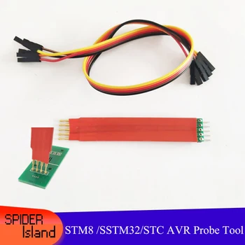 

STM8 / SSTM32F / STC AVR Download Programming Thimble Test Burning Spring Pin 2.54mm 2-8Pin Hand held Test PCB Tool Fixture