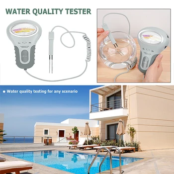 

Spa Water Quality Analyze Portable Digital 2 In 1 Water Quality PH And Chlorine Level CL2 Tester Meter For Swimming Pool