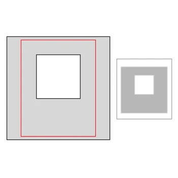 

2020 New Square Frame Metal Cutting Dies For DIY Embossing Background Decoration Greeting Card Paper Album Scrapbooking No Stamp