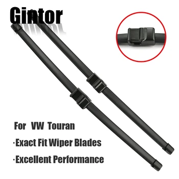 

GINTOR For Volkswagen Touran 2003 2004 2005 2006 2007 2008 2009 2010 2011 2012 2013 2014 2015 Auto Natural Rubber Wiper Blades