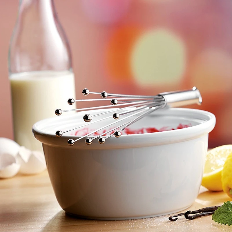Stainless Steel Ball Whisk Beater Egg Stirrer Hand Mixer Kitchen Home Tools