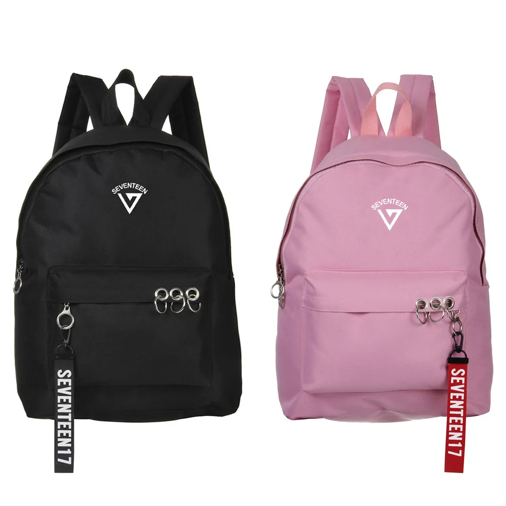 

New Korean Fashion Backpacks for Teenage Girls Seventeen Kpop Bag Harajuku Backpack Women Cute Canvas Kawaii Bag Pack Rucksacks