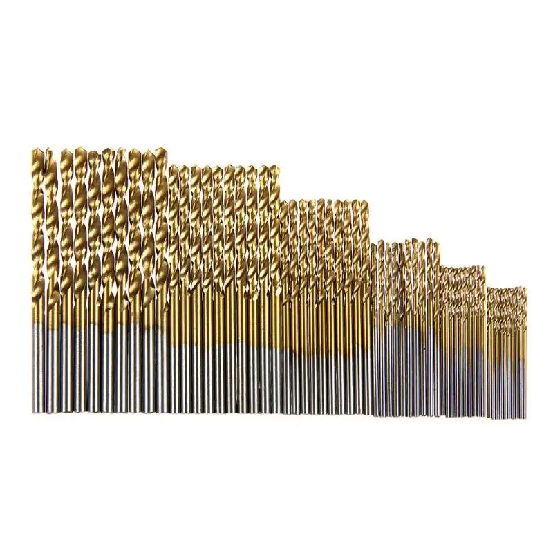 60pcs Прямая ручка высокоскоростная стальная твист деревообрабатывающие сверла металлический реамер - Цвет: 60pcs