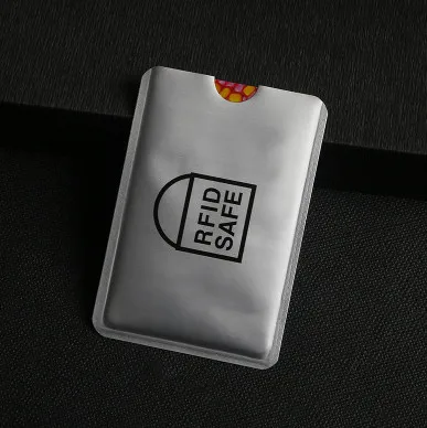 6PCS D HJKL 6 шт. Rfid кошелек блокирующий замок держатель для банковских карт Id Чехол для банковских карт защита металлический кредитный NFC Держатель алюминий 6,3*9,1 см - Цвет: 6PCS D