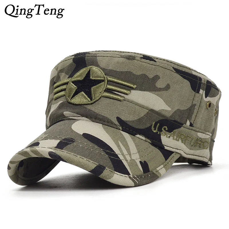 Army Cap Star Military Men Military Style Cap Pattern Camouflage