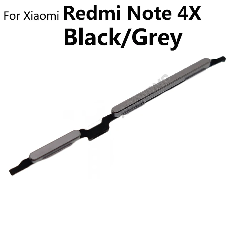Aocarmo Volume Power ON OFF Volume Up Down Side Button Key For Xiaomi Redmi Note 4X 4x Replacement Part